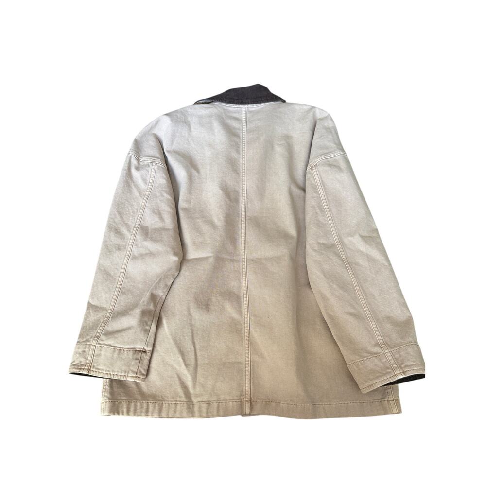 Faherty sunwashed barn coat in sandy khaki - Picture 7 of 9